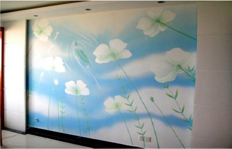 织金画墙绘怎么画好白云的蓬松感？