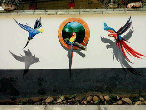 织金视觉错位-3D墙绘设计